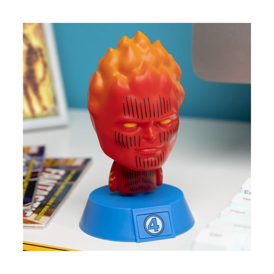Paladone Icons Marvel Fantastic 4 Human Torch Table Lamp Pp14788mu
