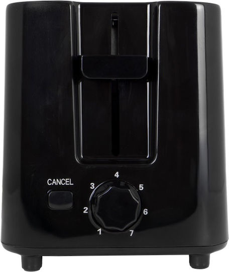 Toaster 2 Slots 700W Black