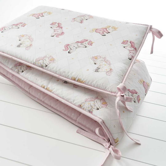 Vesta Home Crib Bumpers Classic Inside Pink 40x195cm