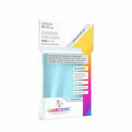Gamegenic Manșoane De Carduri Standard Prime Dimensiune Standard 50 Bucăți Clar
