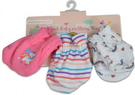 Cangaroo Kay Horse Bib Fabric with Button Pink 3pcs 107966