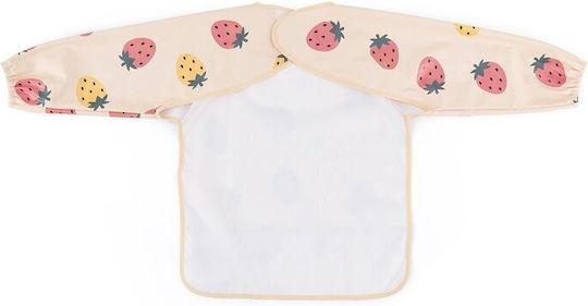 Petite & Mars Bavetă material textil cu autocolant & Buzunar Bej