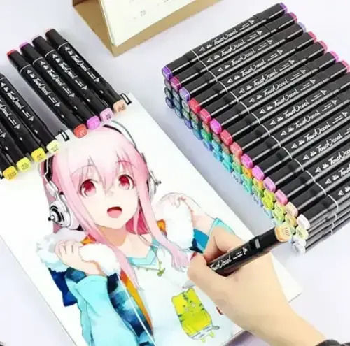 Permanent Drawing Markers Double Tip Set 262pcs