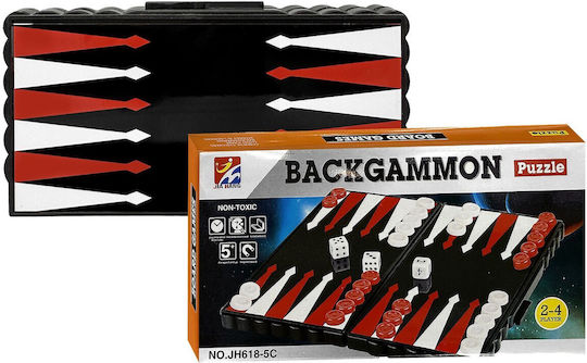 ToyMarkt Travel Magnetisch Backgammon mit Spielsteinen 13x13cm
