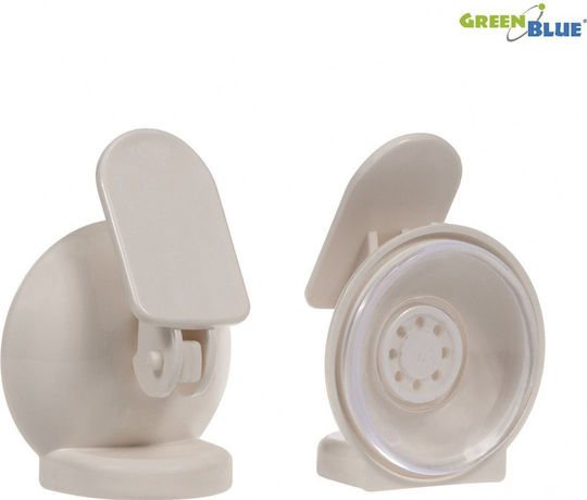 Green Blue Door Safety Lock with Sticker made of Plastic in White Color 2pcs