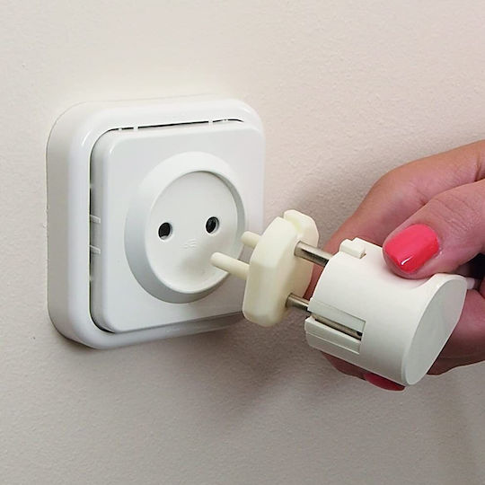 Clippasafe Steckdosenschutzabdeckung Einfache Installation aus Kunststoff in Weiß Farbe 6Stück