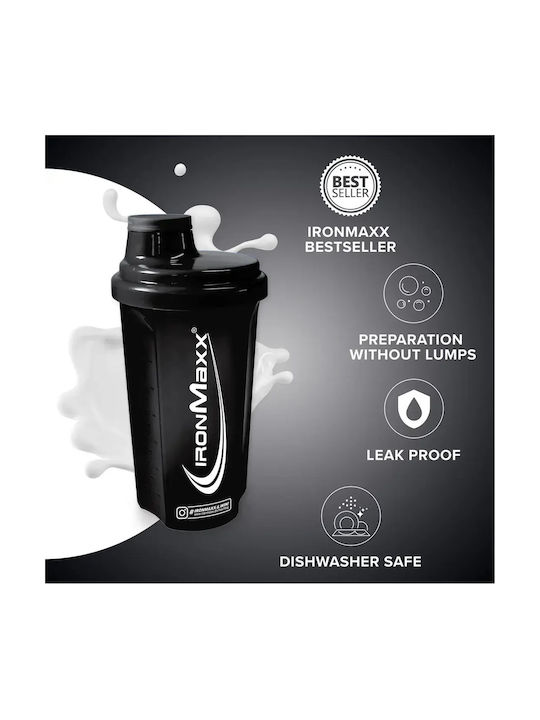 IronMaxx Shaker Πρωτεΐνης 750ml Πλαστικό Μαύρο