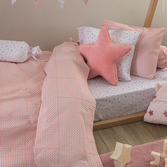 Palamaiki Sheet Single Cotton BB100 Rose 170x260cm