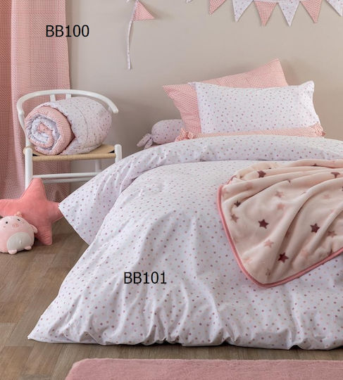Palamaiki Sheet Single Cotton BB100 Rose 170x260cm