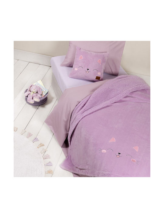 Nima Κουβέρτα Βελουτέ Ροζ 220x160εκ.