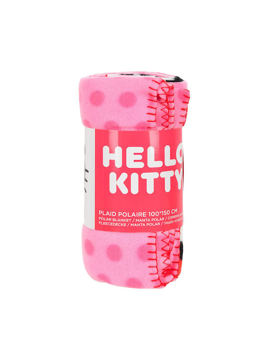 Hello Kitty Pătură Fleece Roz 100x150cm