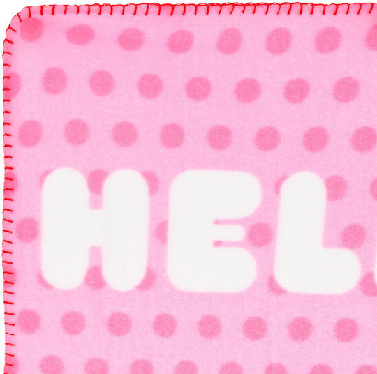 Hello Kitty Decke Vlies Rosa 100x150cm