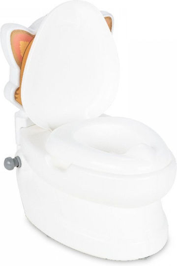 Pilsan Potties Toilet Cat with Music Sounds and Lid White up to 25kg