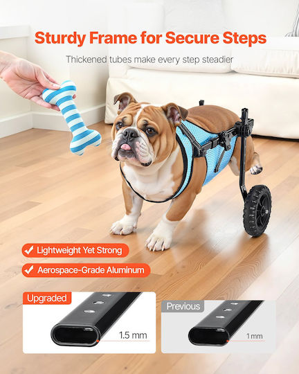 Vevor Dog Carrying Light Blue Stroller for 15kg Pets