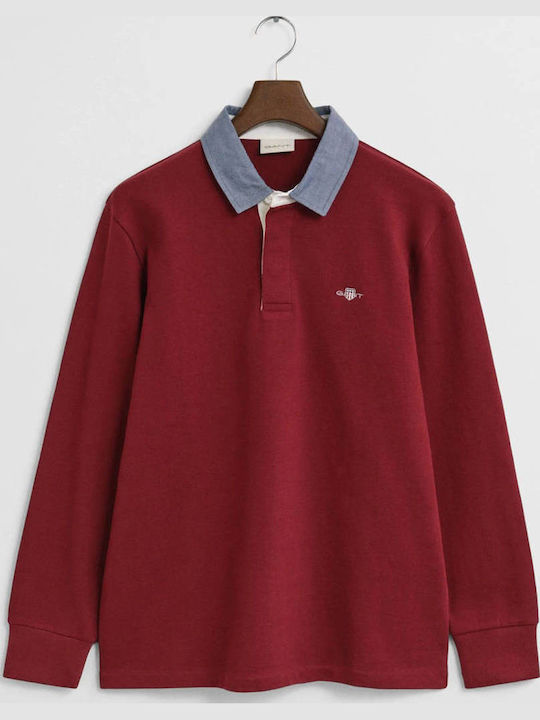 Polo Langarm Bluse Rosewater