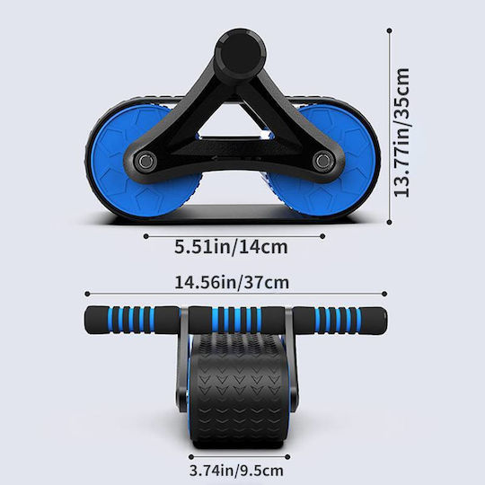 Factory G&N Tank Track 94461 Abdominal Wheel Black with Anti-Slip Handles