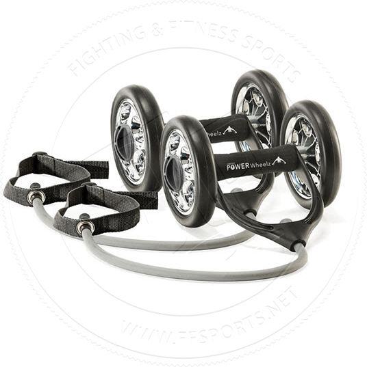 Gymstick Ab Powerwheelz 15013 Ρόδα Κοιλιακών Μαύρη με Λάστιχα