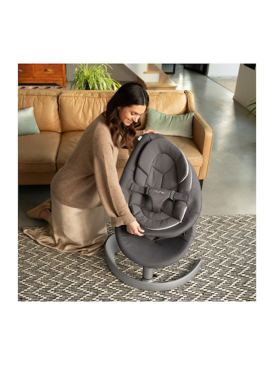 Nuna Χειροκίνητο Relax Μωρού Leaf Grow Granite για Παιδί έως 60kg