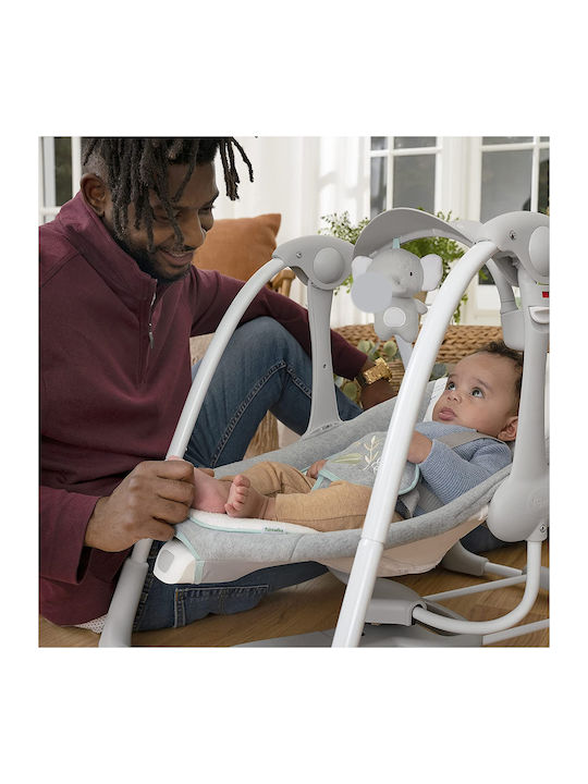 Ingenuity Electric Relax pentru Bebeluși ConvertMe Swing 2 Gri pentru Copil până la 9kg