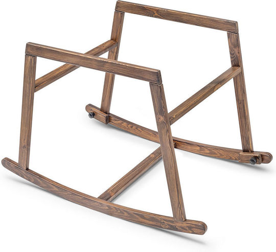 Hanah Home Leagăn cu Saltea Black-Walnut