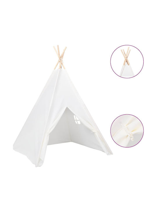 vidaXL Cort de joc pentru copii Indian Σκήνη Teepee Peach Skin 80272 Gri