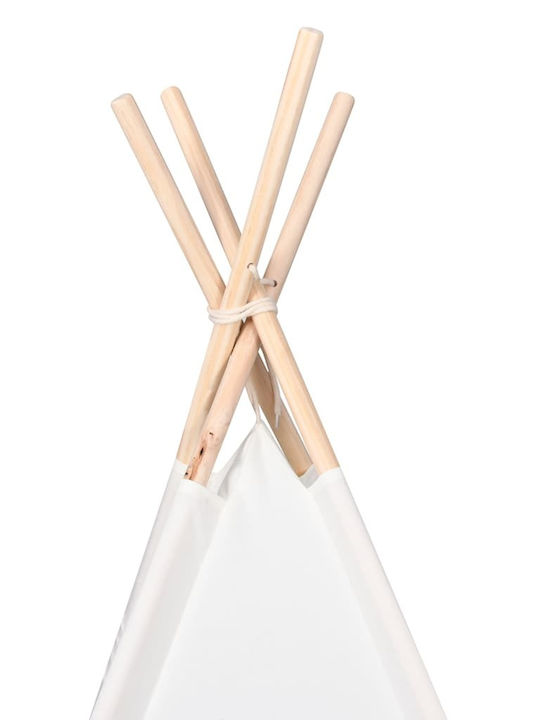 vidaXL Cort de joc pentru copii Indian Σκήνη Teepee Peach Skin 80272 Gri