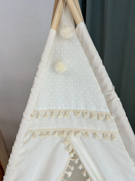 Velvet White Детски шатър Индийски Бял