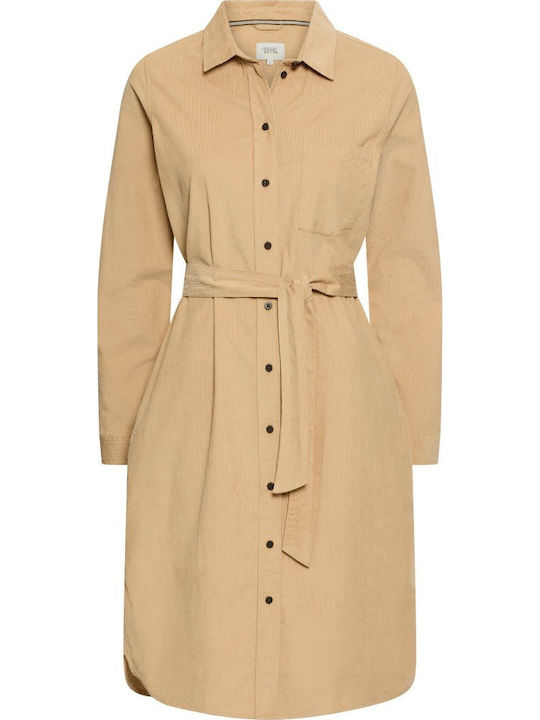 Midi Hemdkleid Ecru