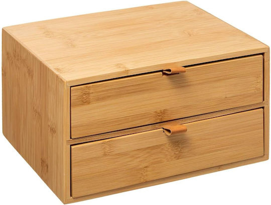 Atmosphera Wooden Desktop Drawer 2 Positions 14.5x20x25cm Beige
