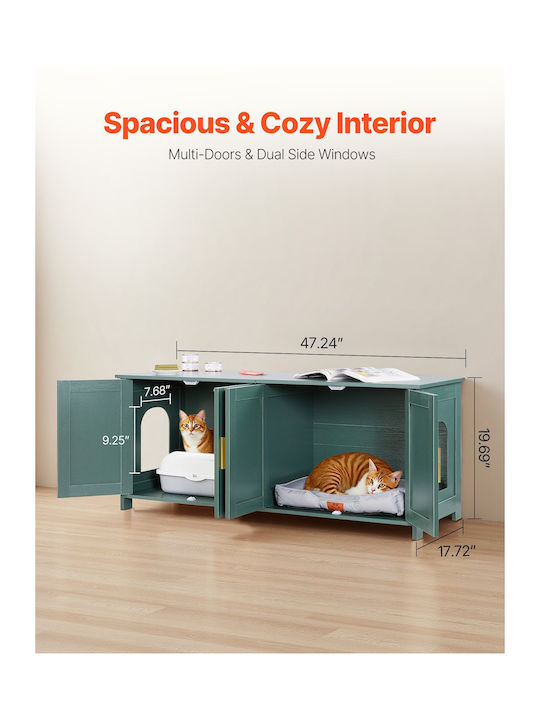 Wooden Sideboard Blue