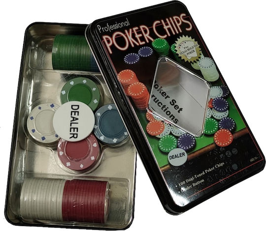 Poker Set Set 100 Poker Chips 11.5gr in Box