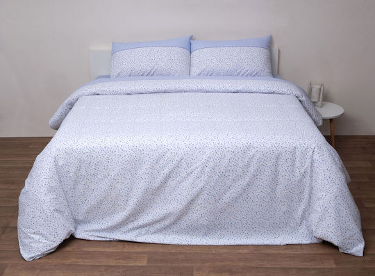 Viopros Duvet Crib Cotton Nina Blue 120x160cm