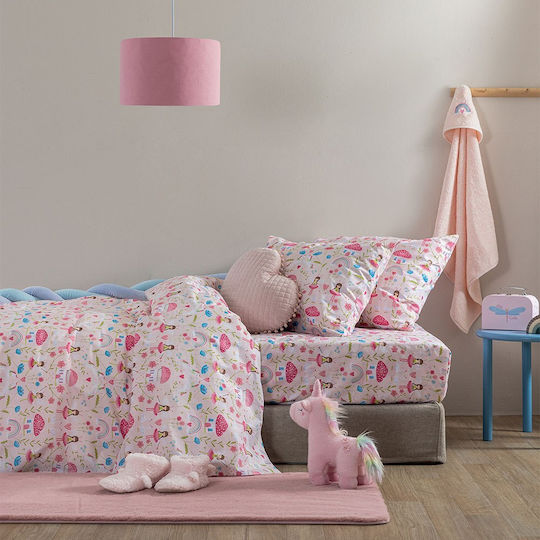 Palamaiki Duvet Crib Cotton My Kingdom Pink 110x150cm