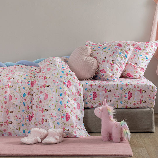 Palamaiki Duvet Crib Cotton My Kingdom Pink 110x150cm