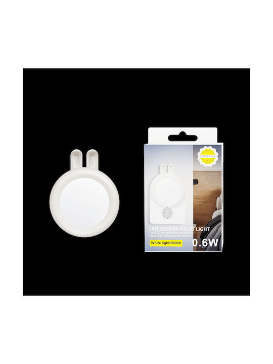 Moveteck Nursery Night Light LED Power White with Sensor