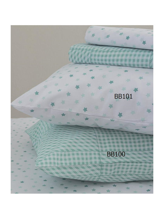 Palamaiki Kids Cotton Pillowcase Set 52x72cm Turquoise