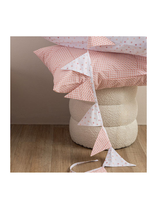 Palamaiki Kids Cotton Pillowcase Set 52x72cm Pink