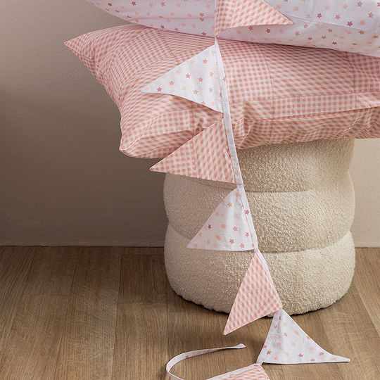 Palamaiki Kids Cotton Pillowcase Set 52x72cm Pink