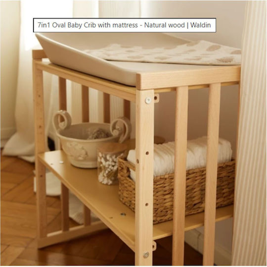 Waldin Cabriolet Patut Oval Evolutiv Bej Cu Saltea