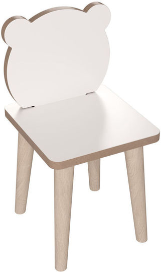 Kinderschreibtisch aus Melamin Weiß 90x42x50cm