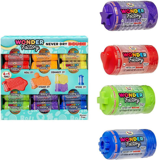 Mga Entertainment Wonder Factory Never Dry Dough Singles Purple 4