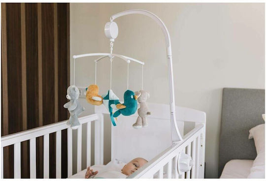 FreeOn Hanging Baby Toy for Cot with Music and Rotation Free2play Max Bear for Newborns