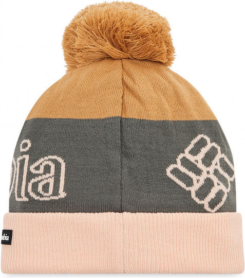 Pom Pom Beanie Unisex Fleece Beanie Gestrickt in Rosa Farbe