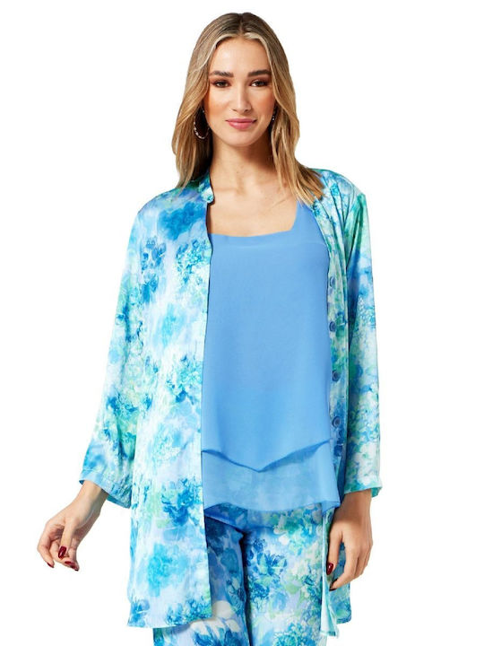 Langärmelig Damen Hemd Colorful