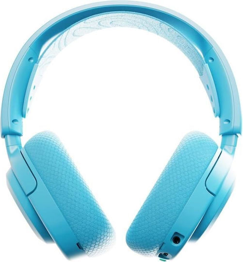 SteelSeries Arctis Nova 3P Ασύρματο Over Ear Gaming Headset με σύνδεση Bluetooth / USB Μπλε for Nintendo Switch / Nintendo Switch 2 / PC / PS4 / PS5