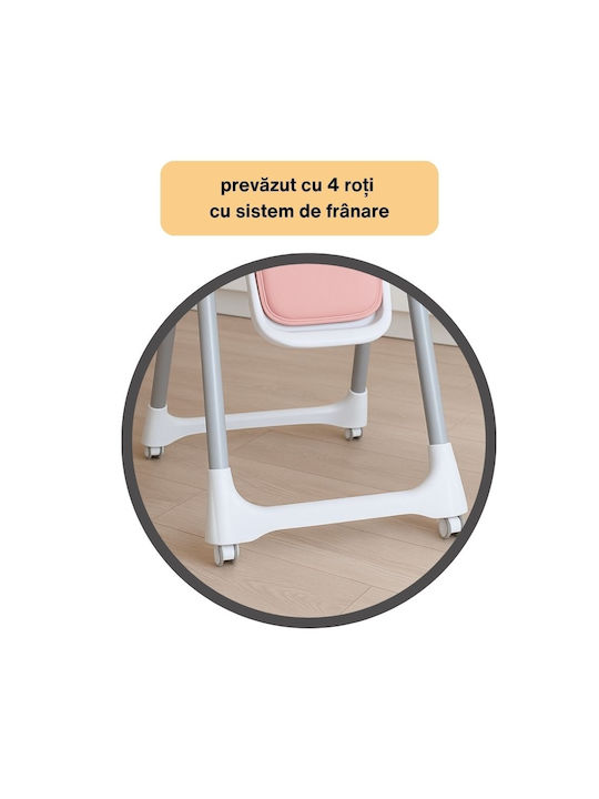 Kidizi Swingy Scaun Înalt De Masă Bebe Pliabil 2 În 1 Roz Kidizi Swingy Scaun Înalt De Masă Bebe Pliabil 2 În 1 Roz