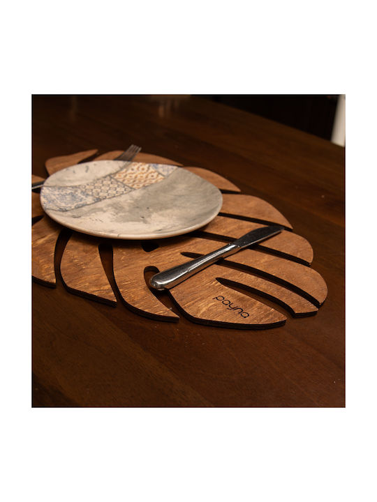 Hermia Wooden Placemats Brown 33x45cm 4pcs