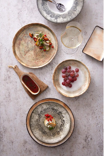 Kutahya Porselen Plate Shallow made of Porcelain with Diameter 27cm
