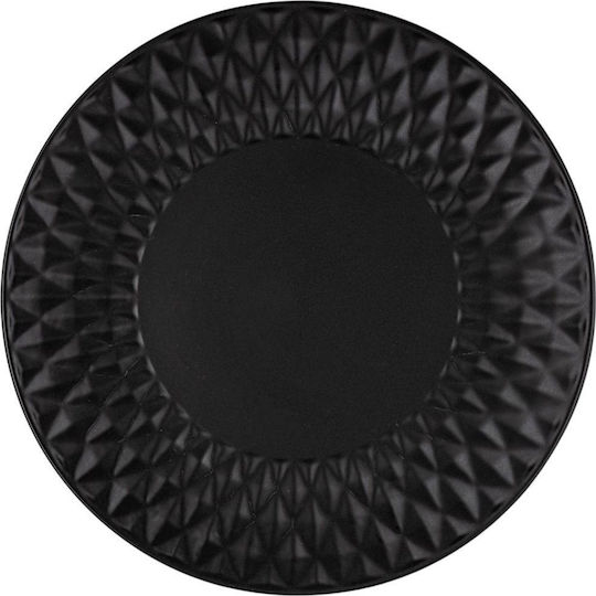 Nava Soho Classic Πιάτο Ρηχό Κεραμικό Μαύρο με Διάμετρο 27cm