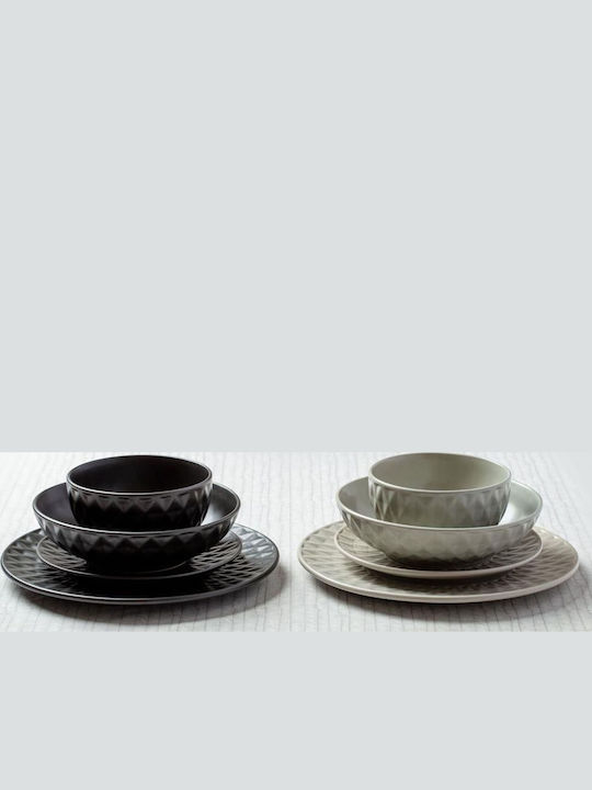 Nava Soho Classic Farfurie joasă Ceramică Negru cu Diametru 27cm